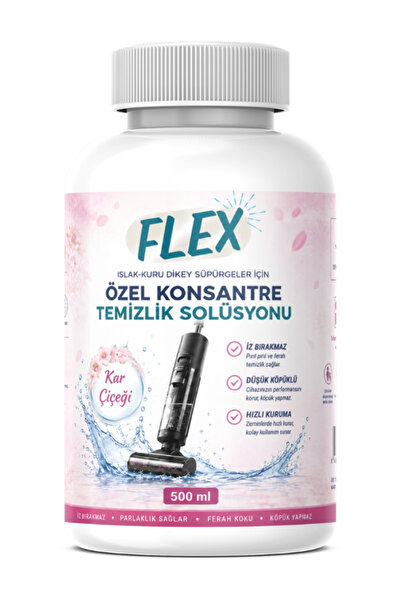 Islak-Kuru Dikey Süpürge Temizlik Solüsyonu 500 ml Konsantre Düşük Köpüklü Kar Çiçeği