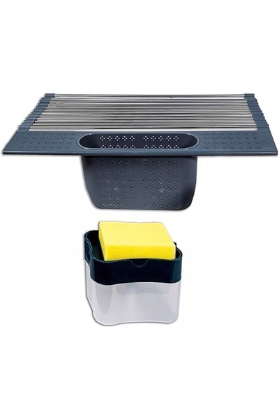 NO BRAND Scurgător de vase pliabil + Dozator de lichid