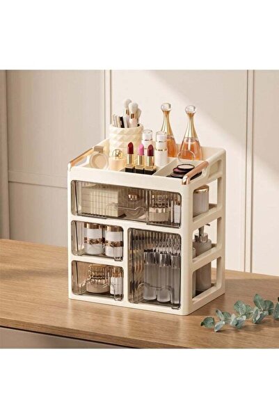 Generic Makeup Organizer, Large Dustproof Makeup Drawer Organizer, Capacity J...