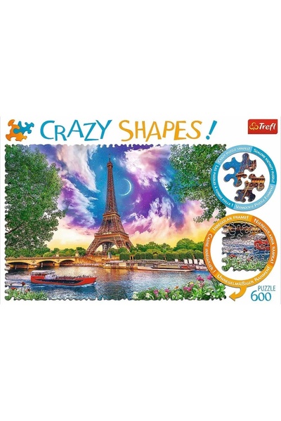 Trefl PUZZLE 600 FORME EXTRĂGĂNEȘTI CERUL DIN PARIS 11115