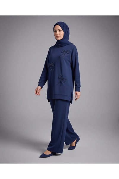 BURRASCA Stone-Embellished Soft Textured Flexible Premium Suit