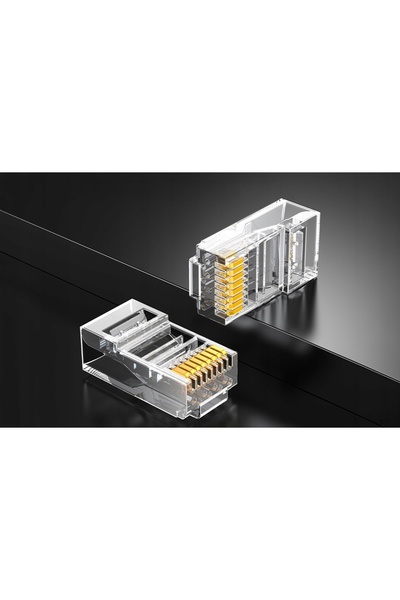 Ugreen 50x CONECTORI RJ45 NW120 CAT.6 8P/8C PENTRU CABLURI DE REȚEA