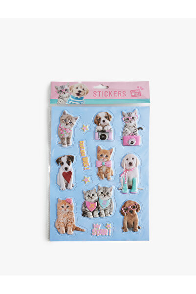 Koton Studio Pets Lisanslı Evcil Hayvan Figürlü Sticker Seti