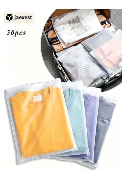 Generic 50 Pack T-Shirt Packaging Bags – 12x14 Inch Clear Zipper Plastic Bags...