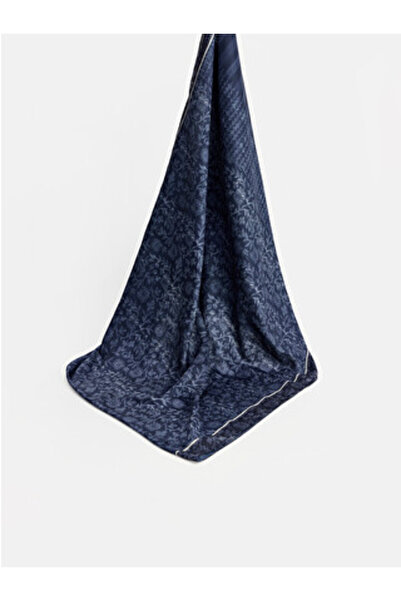 LC Waikiki Navy Blue Patterned Women's Shawl