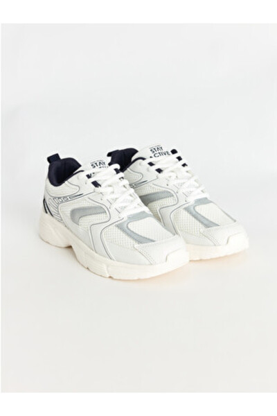 LC Waikiki White Mesh Girl's Sports Shoes