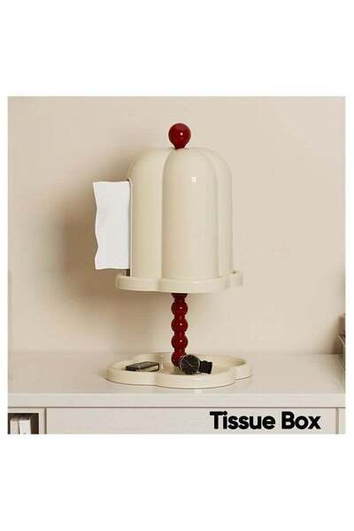 Generic Vintage-Inspired Double-Layer Storage Box- Dustproof, Plastic Organiz...