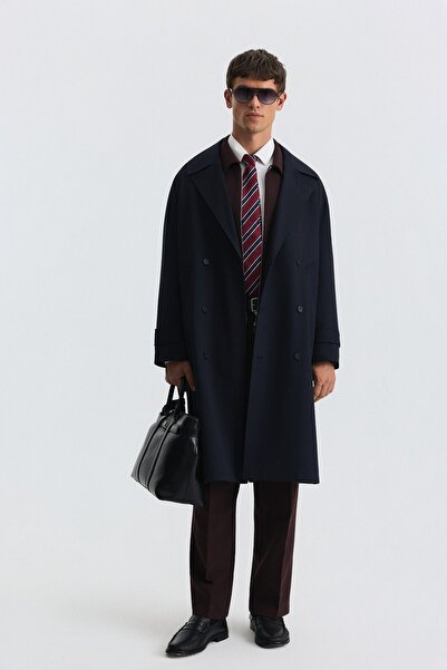 Antioch Uzun Relaxed Fit Trençkot