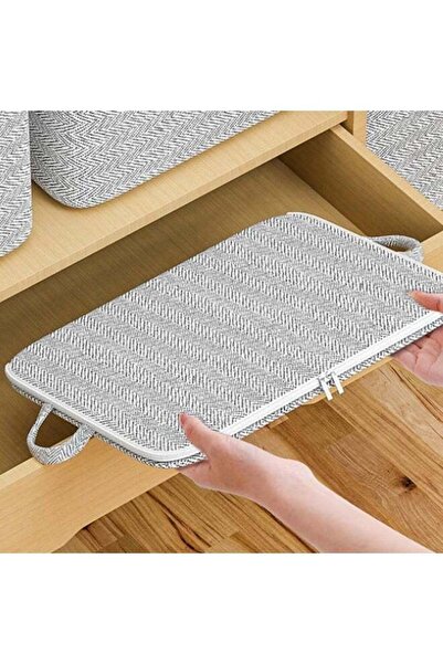 Generic 2 Pack Foldable Fabric Clothes Storage Bin with Lid and Handles, 100L...