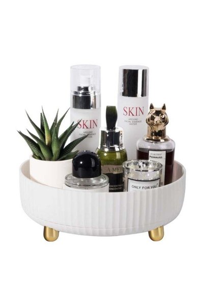 Generic Rotating Storage Tray, 360 Degree Rotating Skincare Lotion Storage Bo...