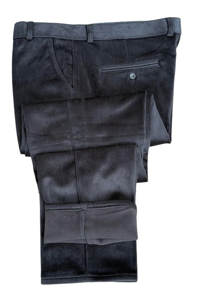 gambia outdoors Men's Comfortable Fit High Quality Classic Winter Thick Fleece Lined Thermal Velvet Trousers Dad Ribbed Pants