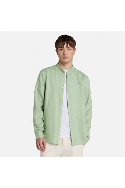 Timberland Mill Brook Linen Korean Collar Shirt