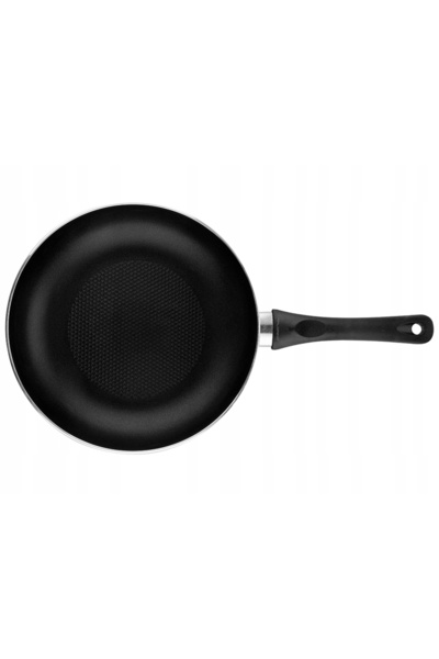 FLORINA Tigaie antiaderentă din aluminiu Maja, 26 cm, neagră, cu fund de 3 mm