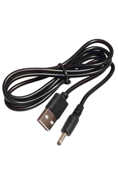 Nafpro Cablu de alimentare USB la DC 3.5 mm x 1.35 mm, 80 cm, negru