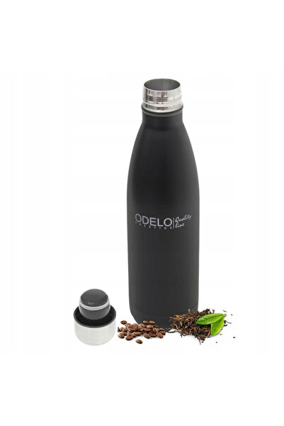 Odelo Termos negru din oțel inoxidabil 1000ml cafea apă ceai