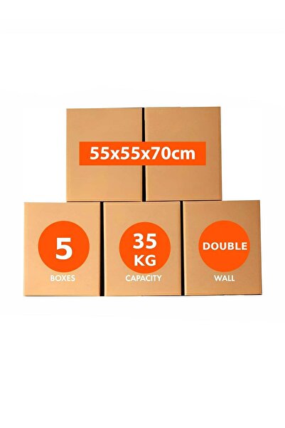 Generic 5 Pieces of Heavy Duty 5-Ply Corrugated Cardboard Shipping Boxes Doub...