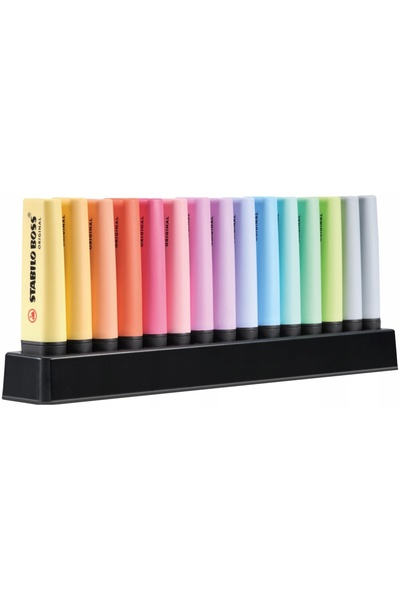 Stabilo BOSS ORIGINAL Suport de birou pentru evidențiatoare pastel, 15 bucăți
