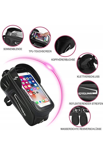 NO BRAND Husă impermeabilă pentru telefon, suport de telefon pentru bicicletă