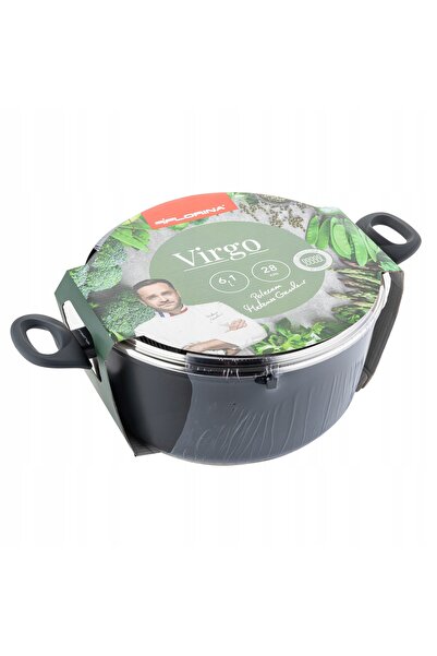 FLORINA Oală Virgo 28 cm 6,1L aluminiu antiaderentă pentru inducție și gaz