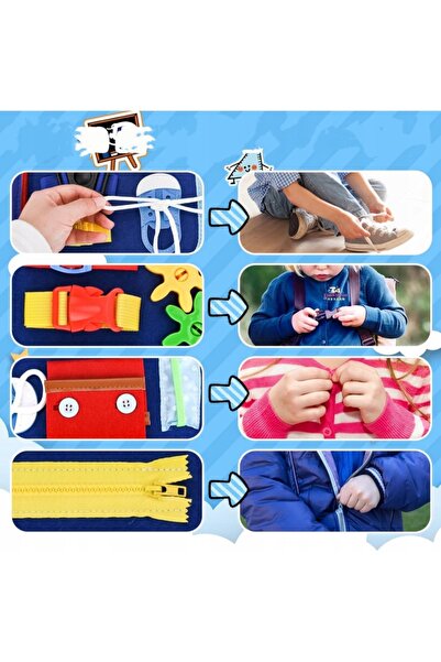 NO BRAND Carte de planșe Montessori manipulatoare, educaționale, senzoriale p...