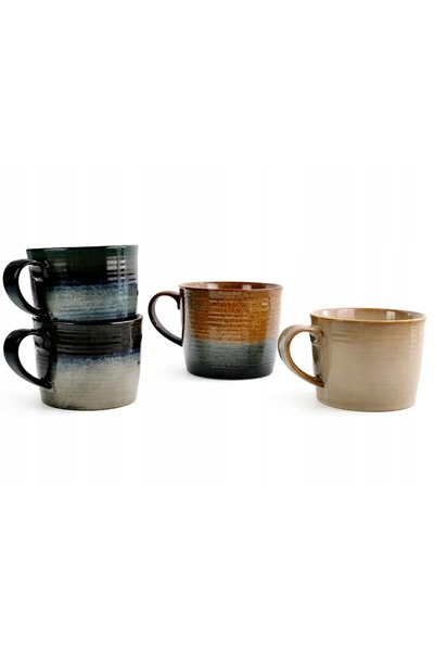 MPLCO Cana mare 1,0l XXL ceramică 1000 ml OMBRES pentru cafea, ceai, supă