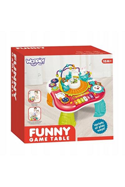 woopie Masă educativă interactivă pentru copii 2-în-1 cu sunete de pian, crea...