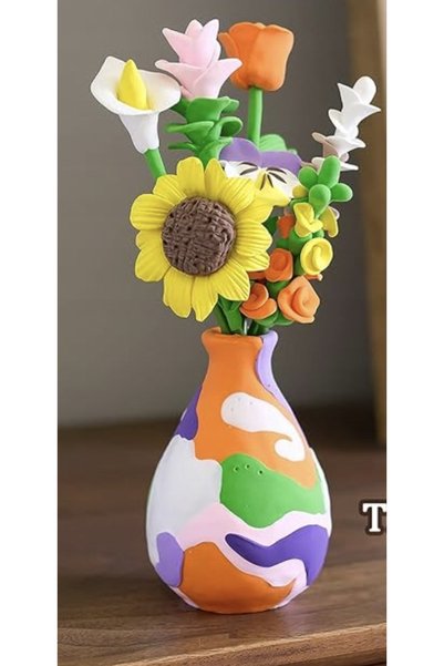 NO BRAND FLORI DIY PENTRU COPII ÎNFLORIȚI ÎN Vază SET CREATIV RULĂ DE HÂRTIE ...