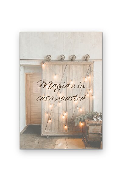 OEM Poster Carton 250g A4, Citat Magia e în casă noastră, Decor perete