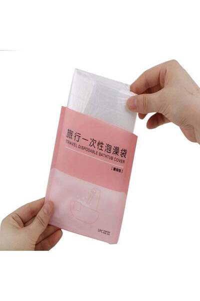 Generic 10 Packs of Disposable Portable Bathtub Cover Lining, Large Bathtub L...