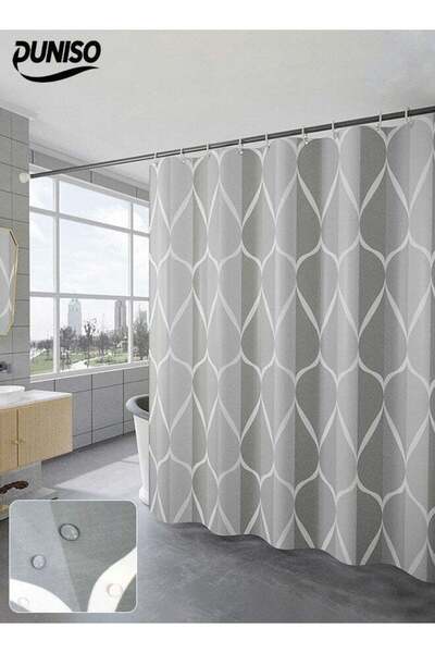 Generic Waterproof Shower Curtain，Thickened Bathroom Curtains，Moisture Absorp...
