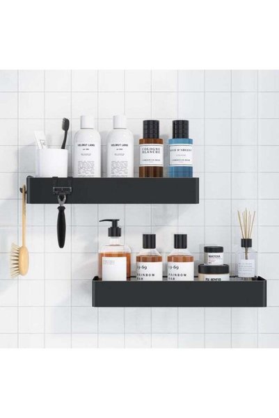 Generic X-Large Shower Caddy - 2 Pack Adhesive Organizer, Drill-Free Shelves ...