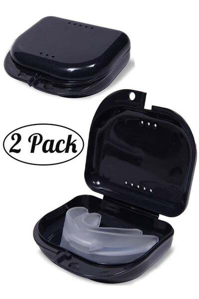 Generic 2 pcs Orthodontic Retainer Case Retainer Case Denture Case with Venti...
