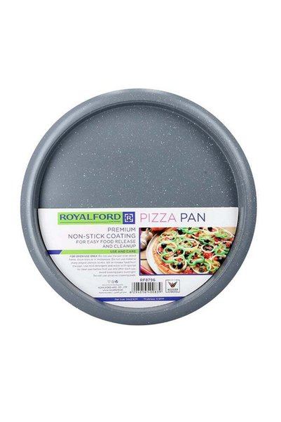 Generic Royalford Round Carbon Steel Non-Stick Pizza Crisper,Baking Tray | Ea...