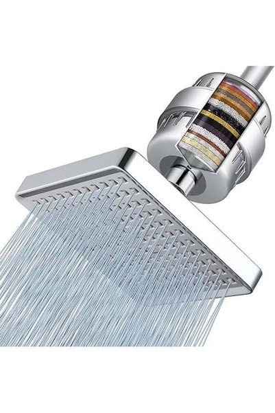 Generic Filtered Shower Head - 20 Stage Luxury Rain Shower Filter For Hard Wa...