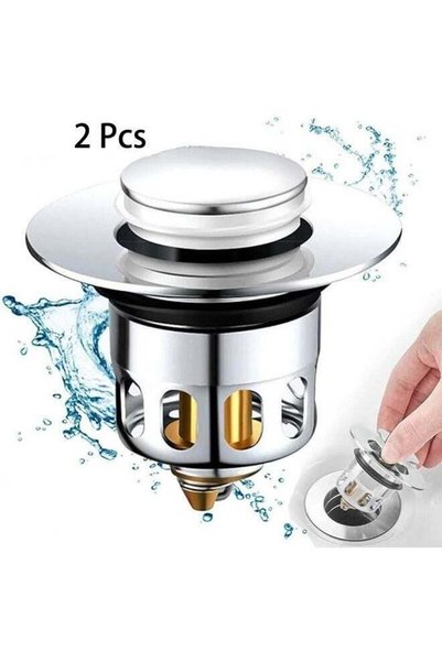 Generic 2 Pcs Bathroom Sink Drain Stopper, Universal Sink Stopper For 1.34"-1...