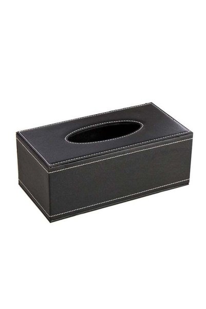 Generic Tissue Cover Box Case Holder Black 24*12*9.5cm, PU Leather Tissue Box...