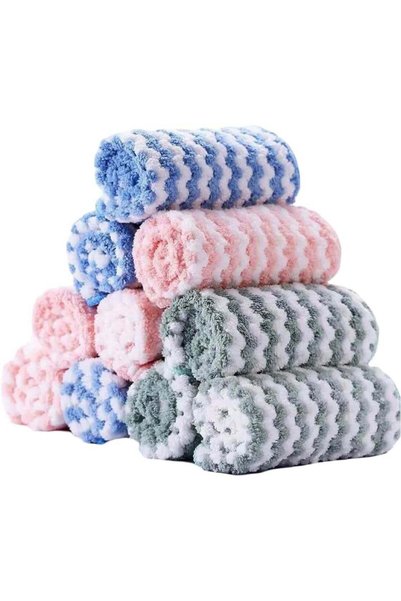 Generic Hand Towels for Bathroom Set 10 Pieces, Free of Oil Bath Hand Towel, ...