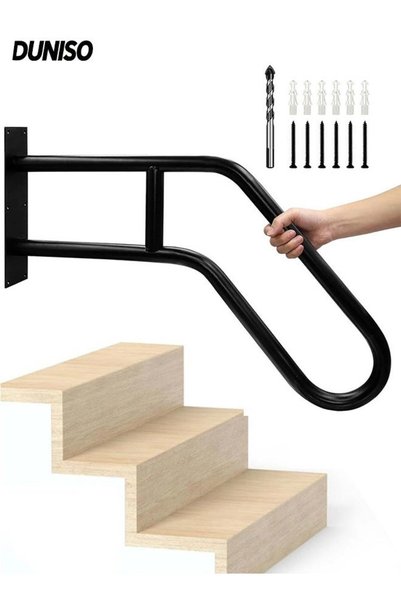 Generic Handrails for Outdoor Steps,Stair Railing Indoor 1-3 Step，Hand Rails ...