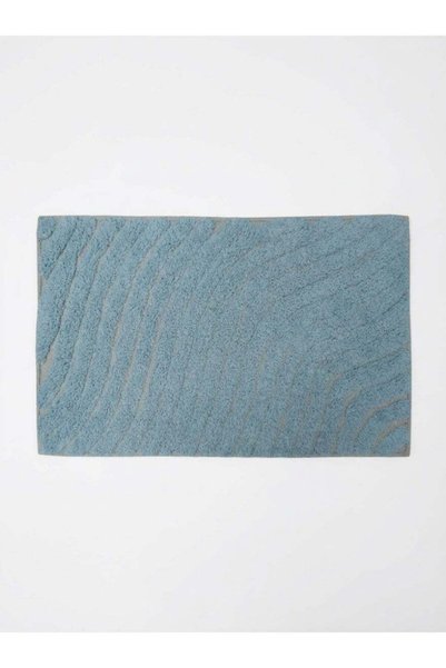 Generic 50 x 80 cm Sand Tufted Cotton Bathmat in Sky Blue featuring a secure ...