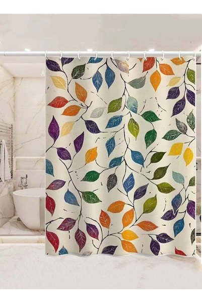 Generic Kutis Polyester Printed Shower Curtain Modern Art Image Shower Curtai...