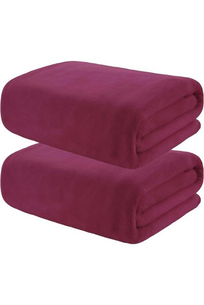 Generic 2-Pc Over-Sized Beach Towel 100x200cm Microfiber Extra Large Bath She...
