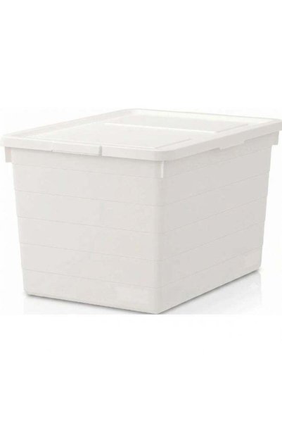 Generic Storage Plastic Container Box With Lid- White