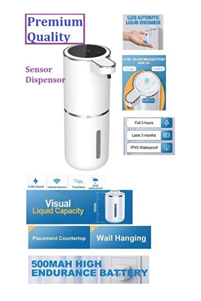 Generic Premium Automatic Sensor Liquid Soap Dispenser,380ml Wall Mount Touch...