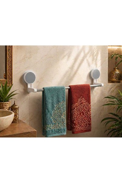 Generic Dunekart Self-Adhesive Chrome Towel Bar No Drill Wall Mount Stainless...
