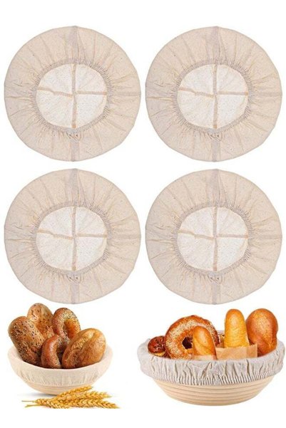 Generic 4 PCS Sourdough Proofing Basket Liners, Reusable Basket Covers, Easy ...