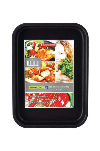 Generic Royalford 2.6 Liters Square Non-Stick Baking Tray, Sheet | Heavy Duty...