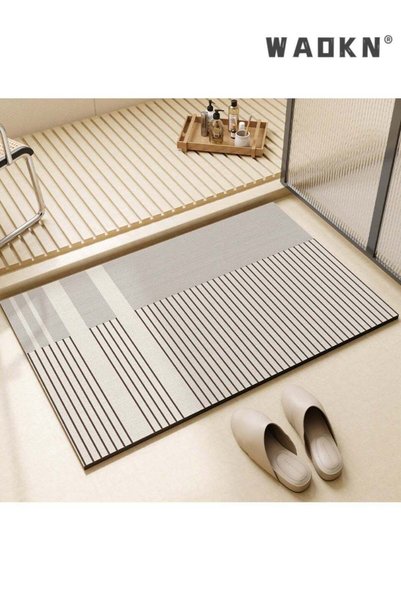Generic Diatom Mud Bathroom Mat, Quick Dry Absorbent Non-Slip Floor Mat, Mini...