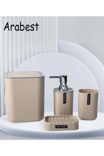 Generic 4 pieces of Bathroom accessories set, Home Bath Supplies set, plastic...