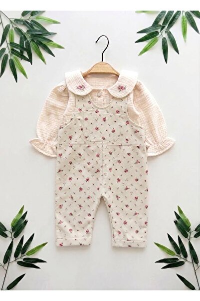 Valia Baby طقم من قطعتين للفتيات الصغيرات يتكون من قميص من الموسلين وسروال قص...