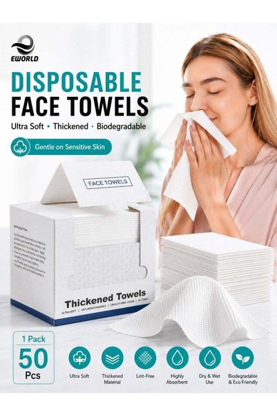 Generic Disposable Face Towels – Thickened Ultra Soft Biodegradable Facial Cl...
